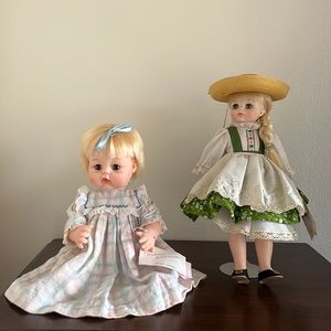 Madame Alexander Dolls Sweet Baby and Heidi. In good condition!